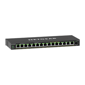 GS316EP Gestionado Gigabit Ethernet (10/100/1000) Energía sobre Ethernet (PoE) Negro