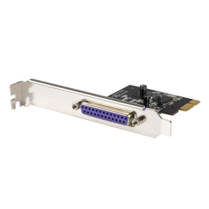Tarjeta PCIe Paralela de 1 Puerto - Tarjeta Adaptadora PCI Express Paralela DB25 de 1 Puerto - Controlador LPT para Impresoras, Escáners y Plotters - SPP/ECP - de Perfil Estándar o Bajo