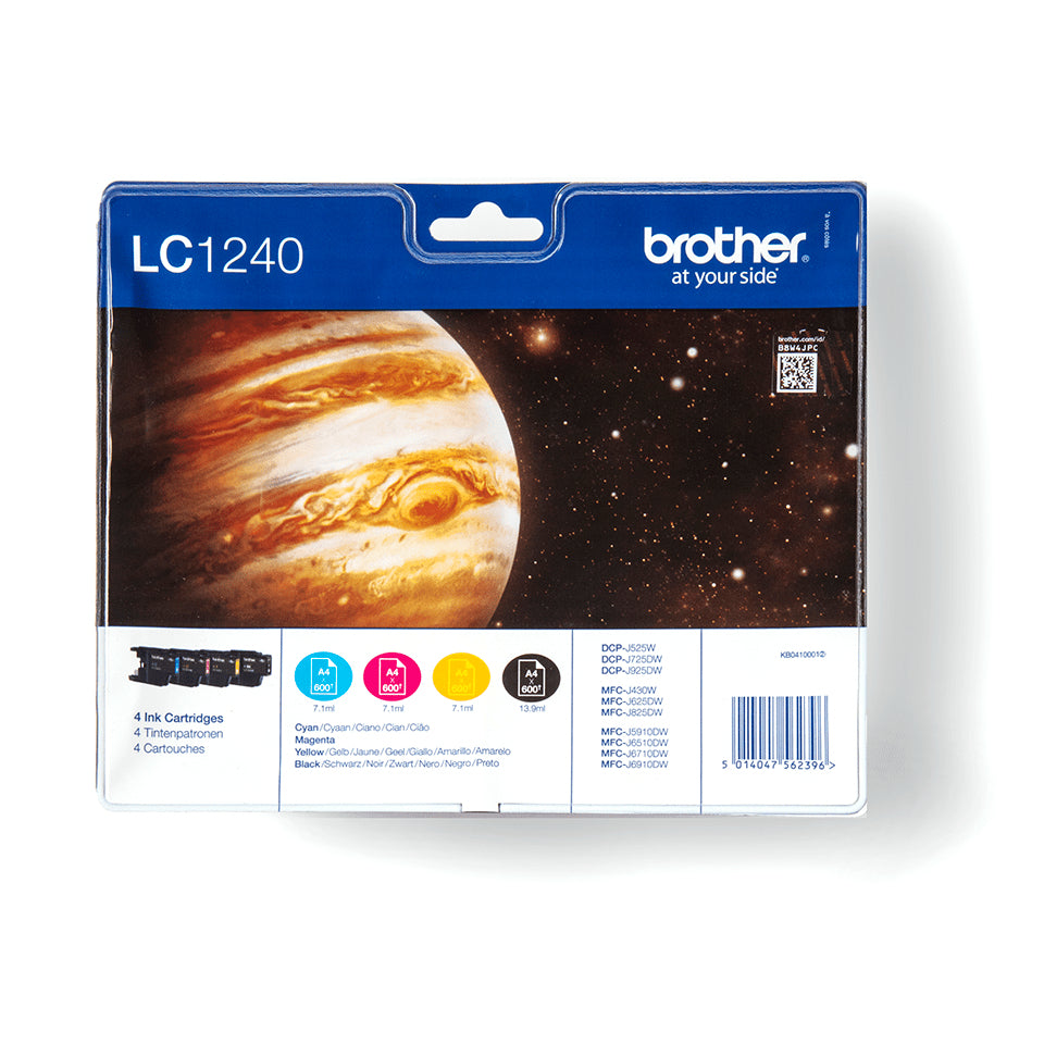 Pack de 4 cartuchos de tinta (BK/C/M/Y)