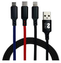 Cable Premium 3in1 3.0 (Micro USB+Type C+Lightning)