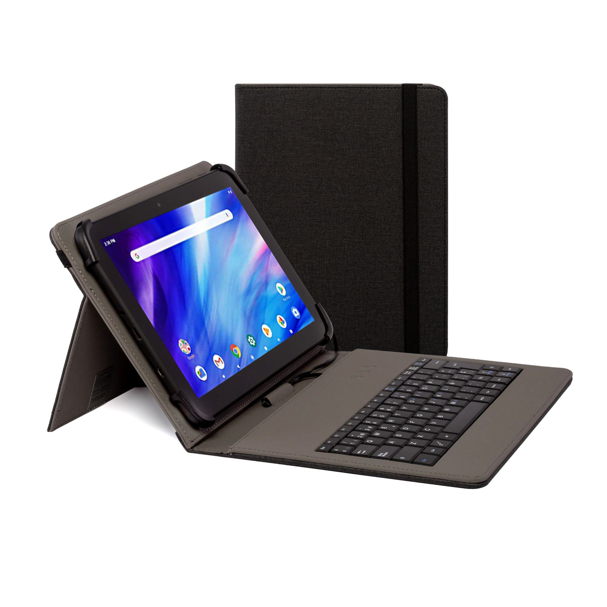 FUNDA TECLADO USB DE 9,7" A 10.5" NEGRA