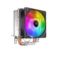 MCPUARGB, Disipador CPU RGB, 2 Heatpipes HCT, TDP 130W, Silencioso, PWM