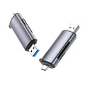 50706 lector de tarjeta USB/Micro-USB Plata