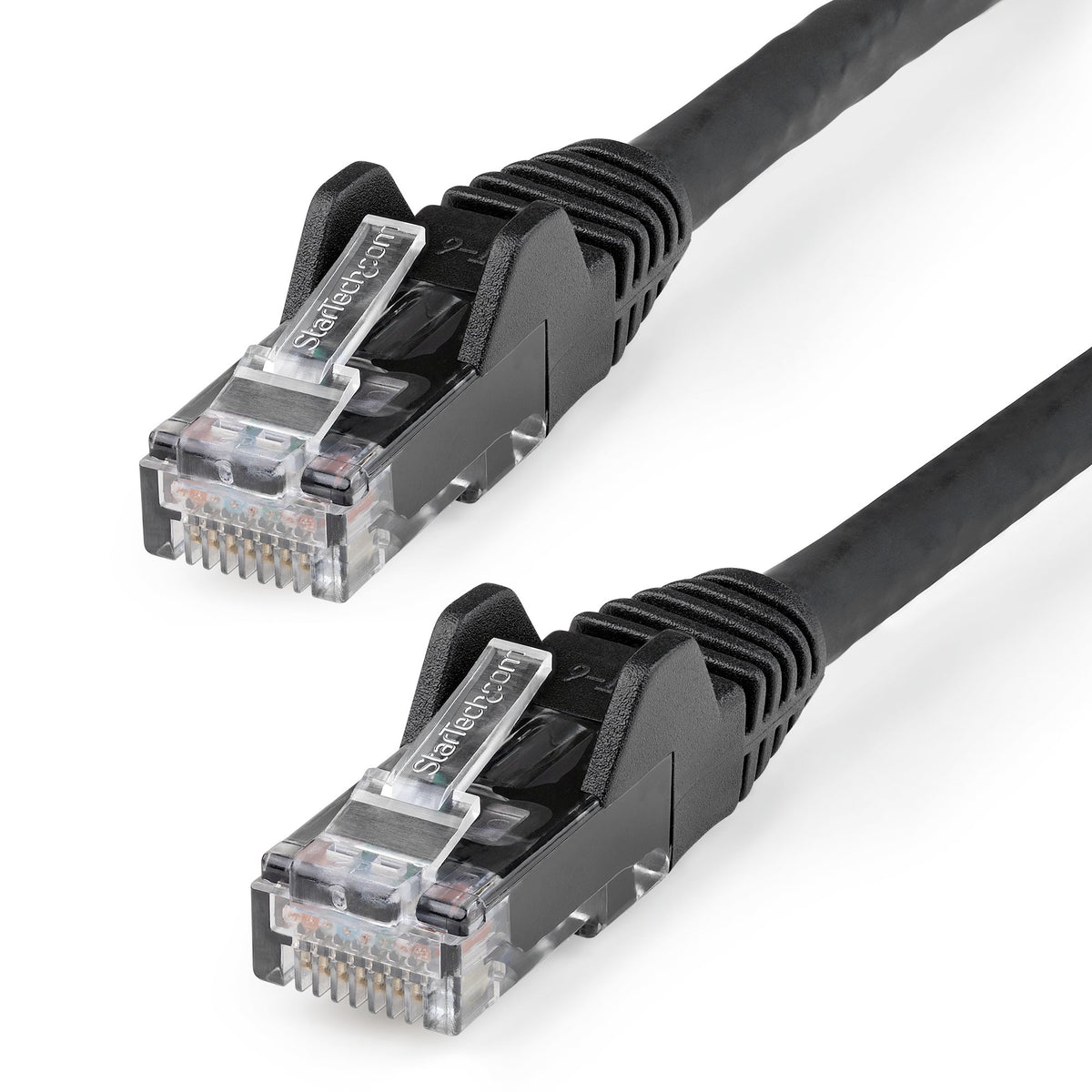 Cable de 10m CAT6 Ethernet - LSZH - Cable de Red RJ45 UTP de 10Gb - 250MHz - PoE de 100W - Latiguillo Snagless con Alivio de Tensión - sin Enganche - ETL - Negro