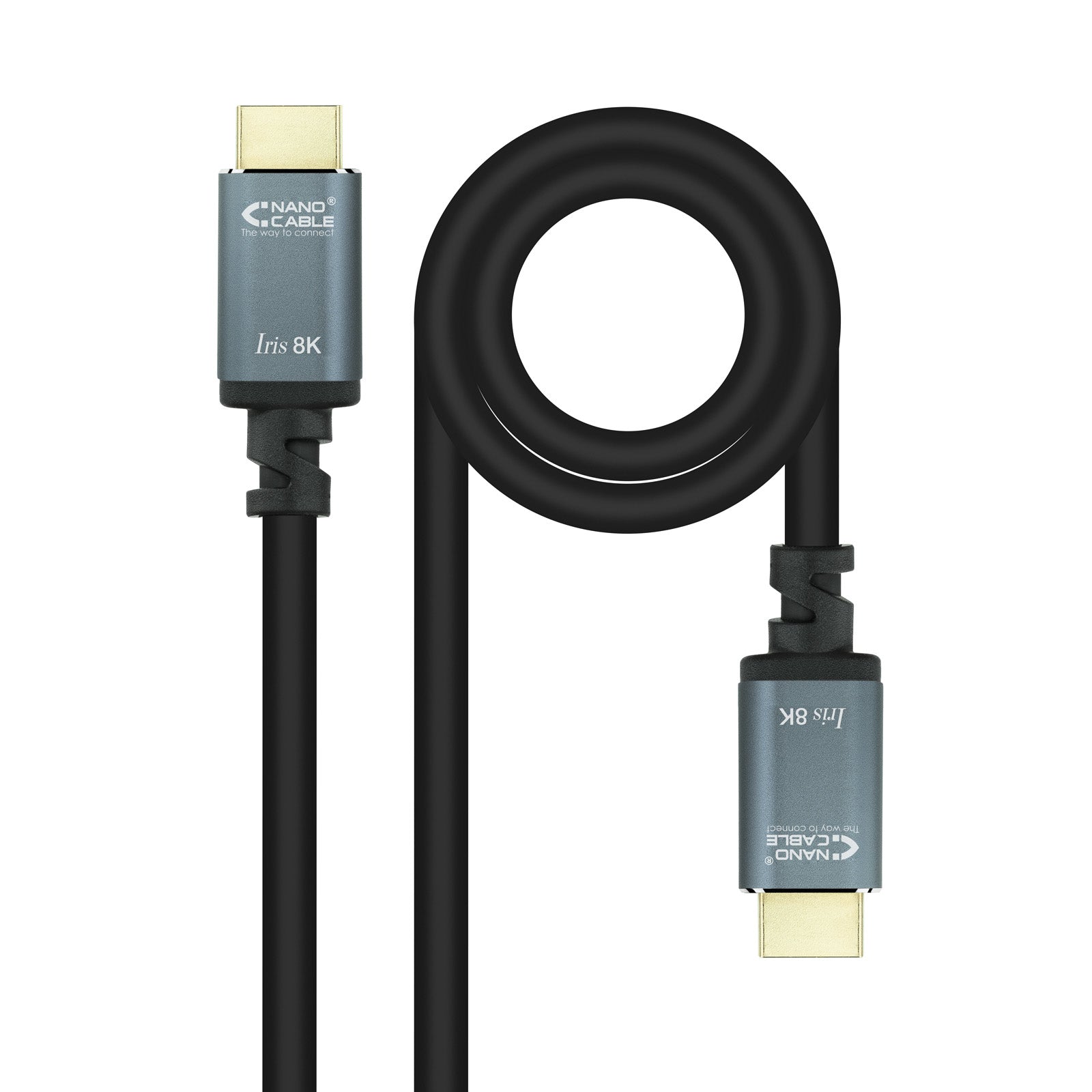 Cable HDMI 2.1 IRIS 8K A/M-A/M, Negro, 3 Metros
