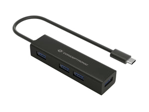 HUBBIES07B hub de interfaz USB 3.2 Gen 1 (3.1 Gen 1) Type-C 5000 Mbit/s Negro