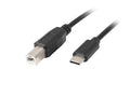 CA-USBA-14CC-0030-BK cable USB USB 2.0 3 m USB B USB C Negro