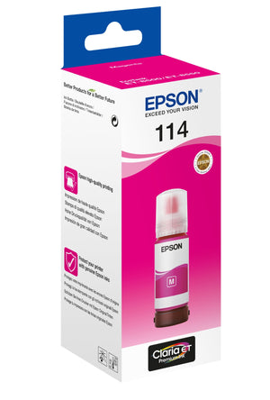 114 EcoTank Magenta ink bottle