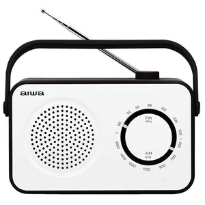 R-190BW radio Portátil Analógica Negro, Blanco