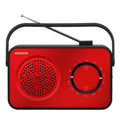 R-190RD radio Portátil Analógica Negro, Rojo
