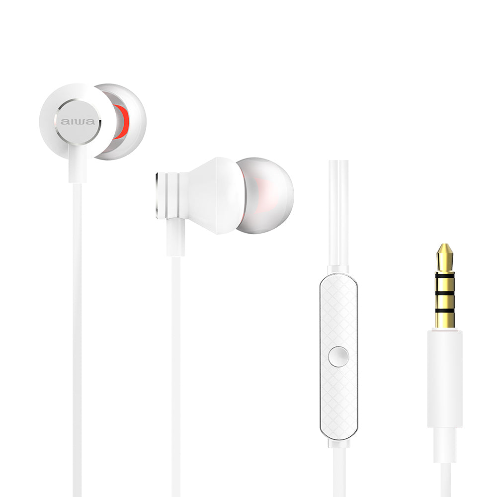 ESTM-50WT auricular y casco Auriculares Alámbrico Dentro de oído Llamadas/Música Blanco