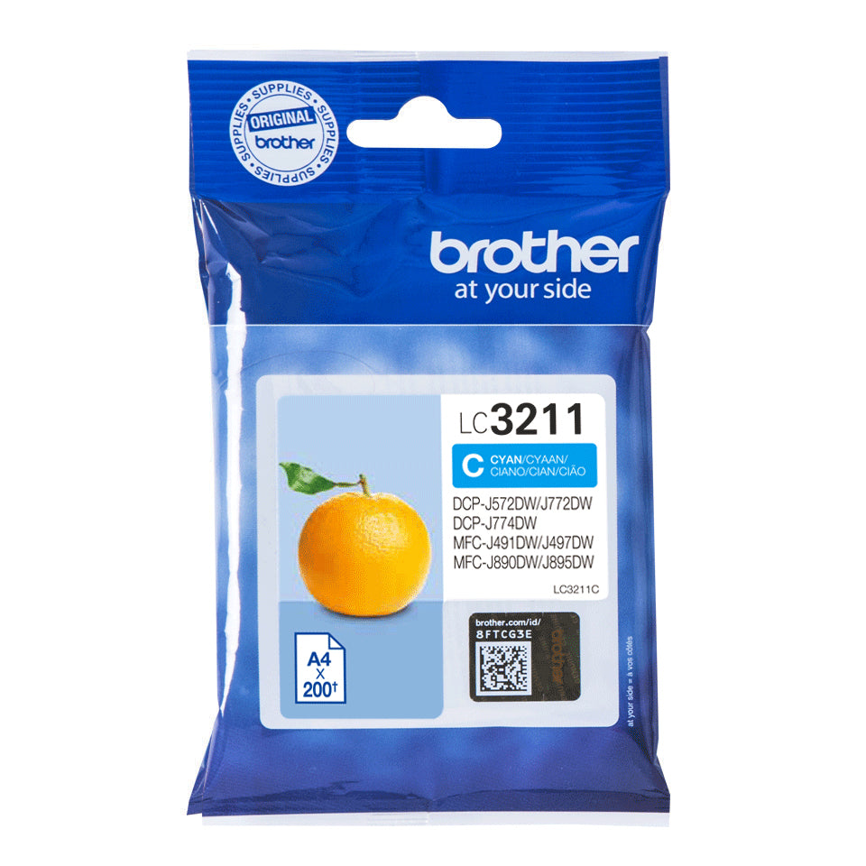 LC3211C cartucho de tinta 1 pieza(s) Original Rendimiento estándar Cian