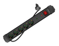SP1-05F-0500-BK base múltiple 5 m 5 salidas AC Interior Negro