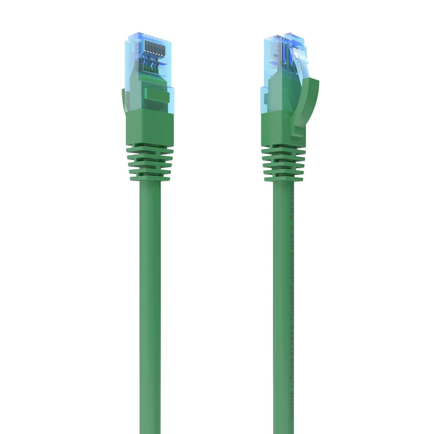 Cable De Red Latiguillo RJ45 Cat.6 UTP AWG26 CCA, Verde, 1.0 m