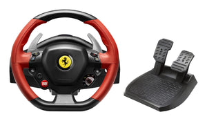 Ferrari 458 Spider Negro, Rojo USB Volante + Pedales Xbox One