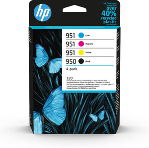 Paquete de 4 cartuchos de tinta Original 950 negro y 951 cian/magenta/amarillo