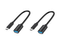ABBY11B cable USB USB 3.2 Gen 1 (3.1 Gen 1) 0,2 m USB C USB A Negro