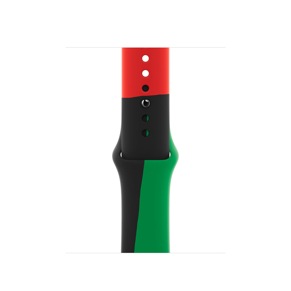 MUQ63ZM/A Accesorios para dispositivos vestibles inteligentes Grupo de rock Negro, Verde, Rojo Fluoroelastómero