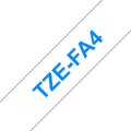 TZE-FA4 cinta para impresora de etiquetas Azul sobre blanco