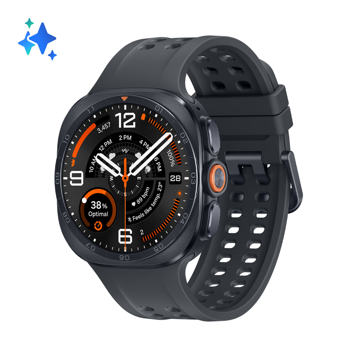 Galaxy Watch Ultra2 3,81 cm (1.5") AMOLED 47 mm Digital 498 x 498 Pixeles Pantalla táctil 4G Gris Wifi GPS (satélite)