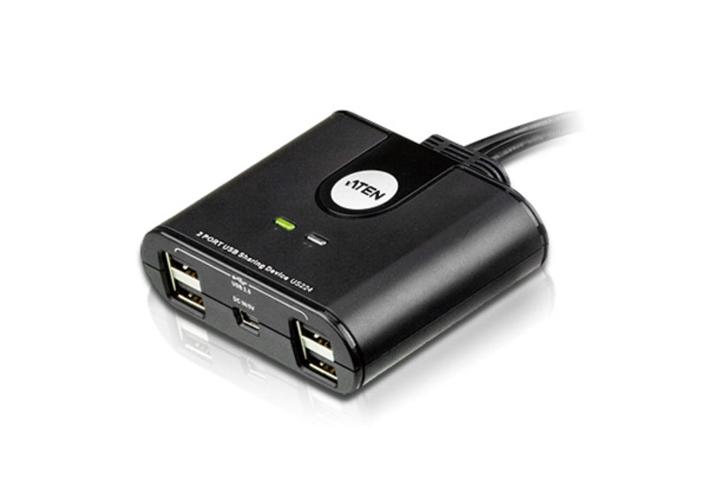 Switch de periféricos USB 2.0 de 2 x 2 puertos