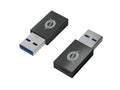 DONN10G cambiador de género para cable USB A USB C Negro