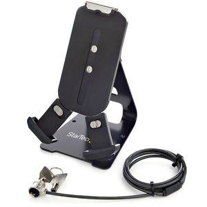 Soporte Seguro para Tablet con Cable de Seguridad con Candado K-Slot - Base para Tablets de 7,9 a 13 Pulgadas - Soporte Universal Ajustable de Sobremesa para Tablet - Soporte Antirrobo
