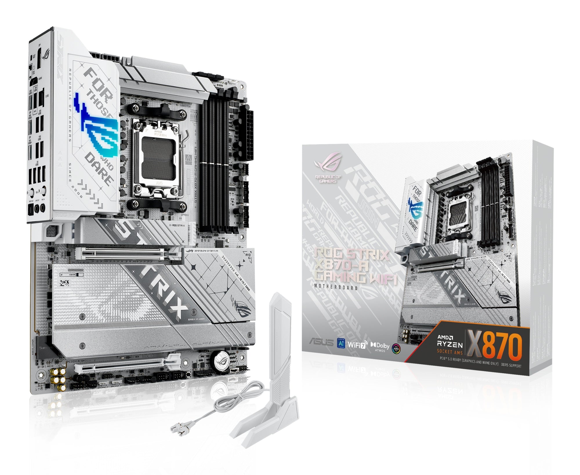 ROG STRIX X870-A GAMING WIFI AMD X870 Zócalo AM5 ATX