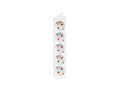 PS0-05F-0300-W base múltiple 3 m 5 salidas AC Interior Blanco