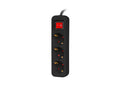 PS1-03F-0150-BK base múltiple 1,5 m 3 salidas AC Interior Negro