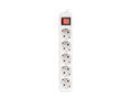 PS1-05F-0150-W base múltiple 1,5 m 5 salidas AC Interior Blanco