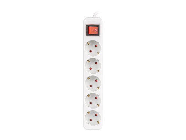 PS1-05F-0150-W base múltiple 1,5 m 5 salidas AC Interior Blanco