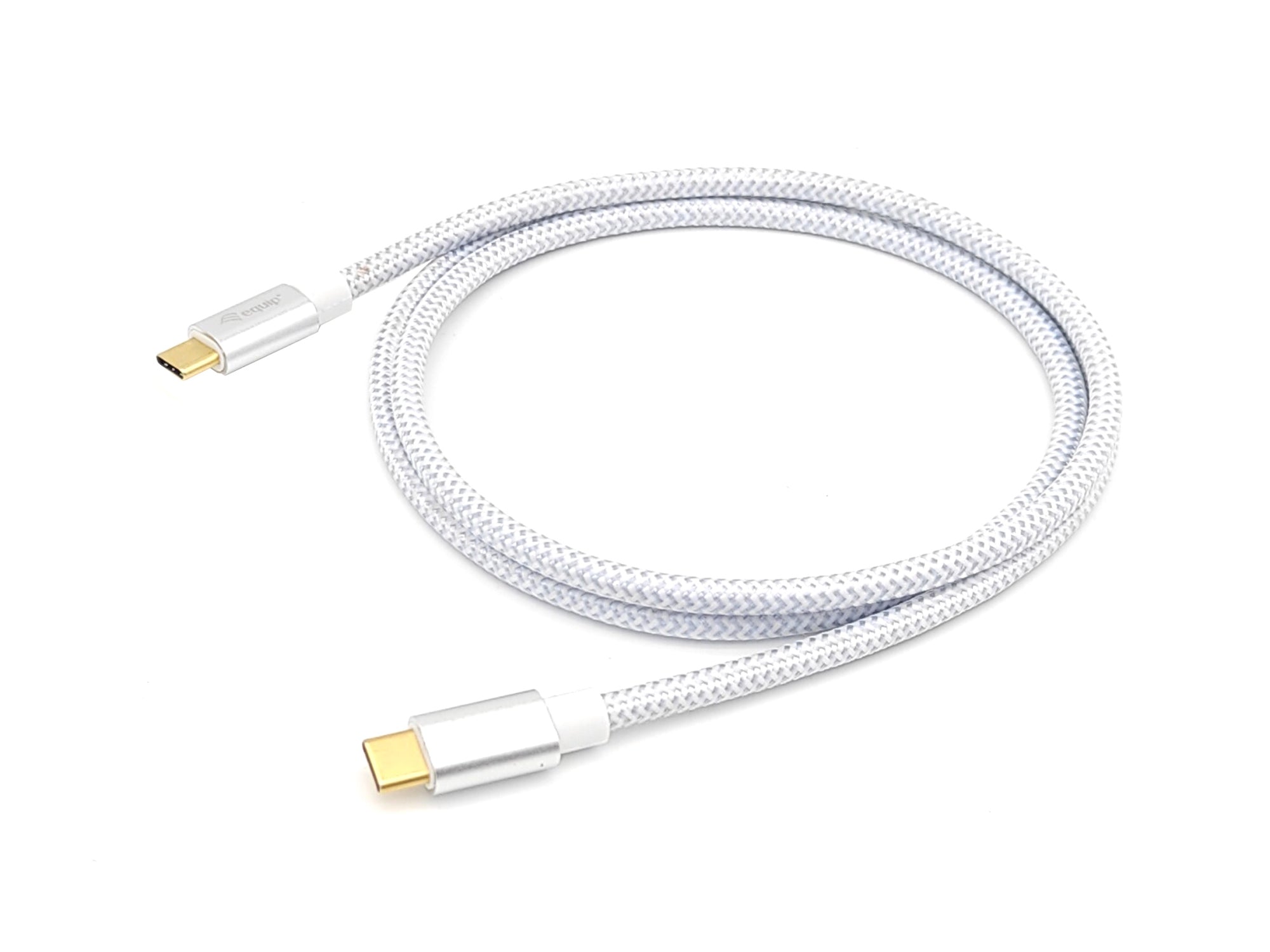 128356 Cable USB 3.2 Gen 2 C a C, M/M, 1,0m, PD 100W , 4K/60Hz, 10Gbps, Blanco