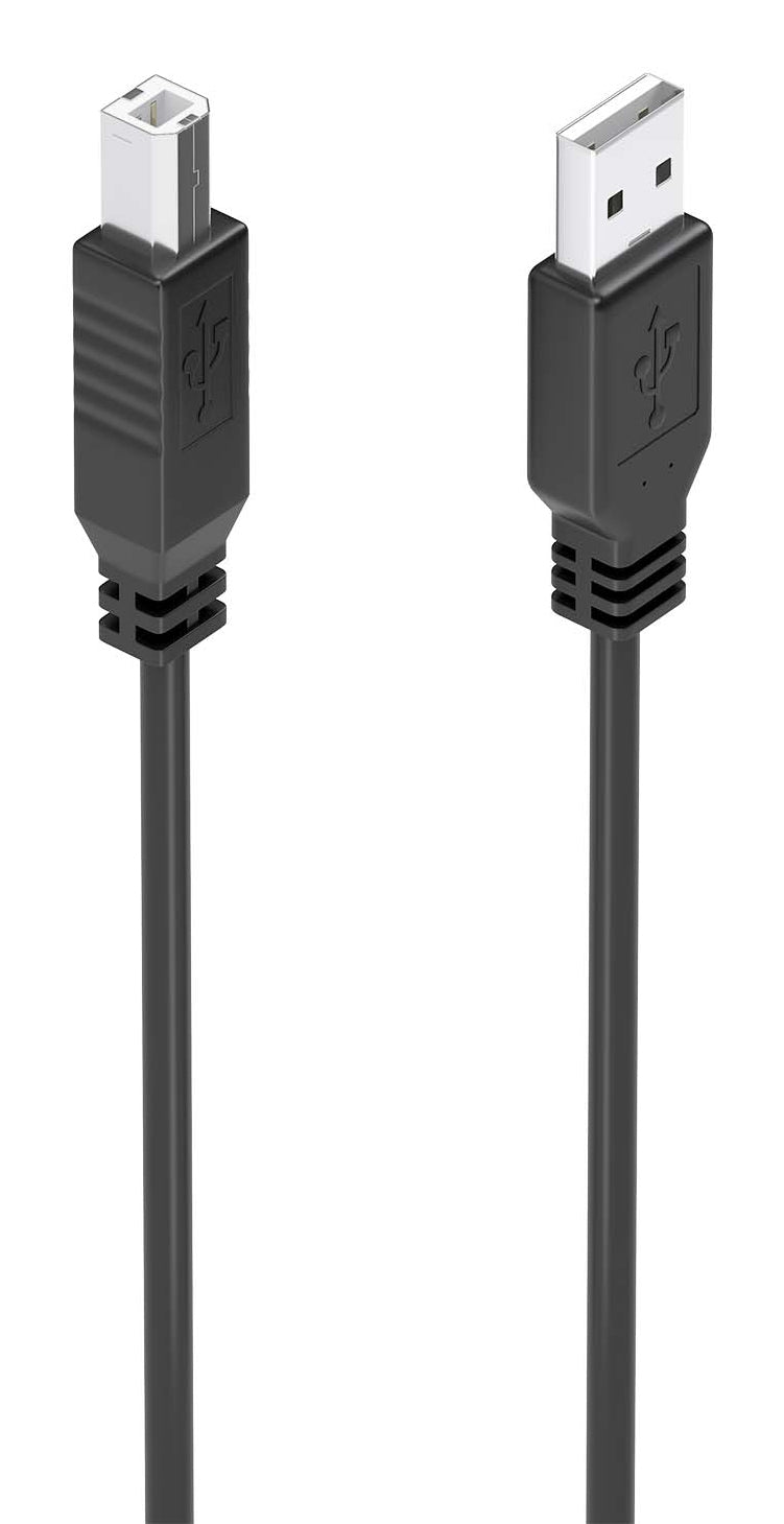Cable USB 2.0 con Amplificador, Tipo A/M-B/M, Negro, 10m