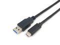 128344 Cable USB 3.2 Gen 1 C a A , M/M , 2,0m, 5Gbps, Negro