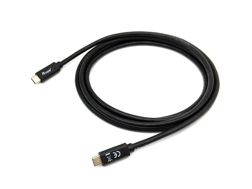 128346 Cable USB 3.2 Gen 1 C a C, M/M , 1,0m, PD 60W, 5Gbps, Negro