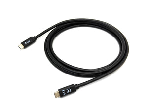 128347 Cable USB 3.2 Gen 1 C a C, M/M , 2,0m, PD 60W, 5Gbps, Negro