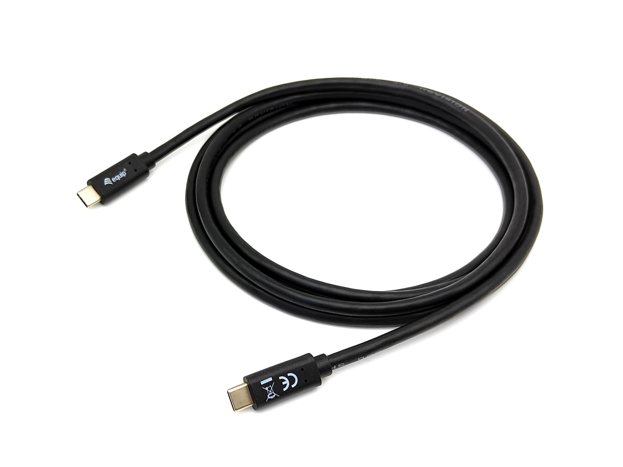 128347 Cable USB 3.2 Gen 1 C a C, M/M , 2,0m, PD 60W, 5Gbps, Negro