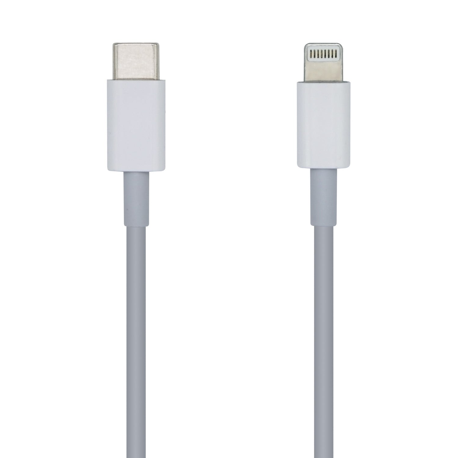 Cable USB 2.0 USB-C A Lightning PD 2A, Lightning/M-USB-C/M, Blanco, 20cm