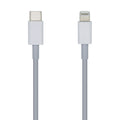 Cable USB 2.0 USB-C A Lightning PD 2A, Lightning/M-USB-C/M, Blanco, 2.0m