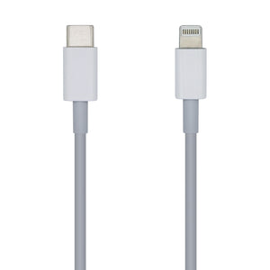 Cable USB 2.0 USB-C A Lightning PD 2A, Lightning/M-USB-C/M, Blanco, 2.0m