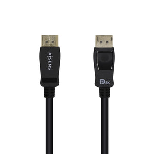 Cable Displayport Certificado V1.4 8k@60hz, DP/M-DP/M, Negro, 3.0m