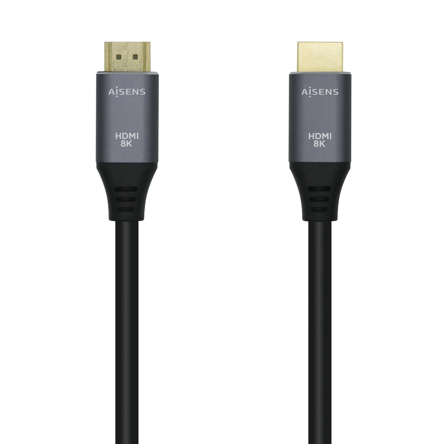 Cable HDMI V2.1 Ultra Alta Velocidad / HEC 8k@60Hz 48Gbps, A/M-A/M, Gris/Negro, 3.0m
