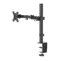 Soporte Monitor de 13" a 32" con 1 Brazo (VESA 75x75-100x100, Inclinación +45°/-45°, Giro 180°, hasta 10kg, Ajustable en Altura), Color Negro