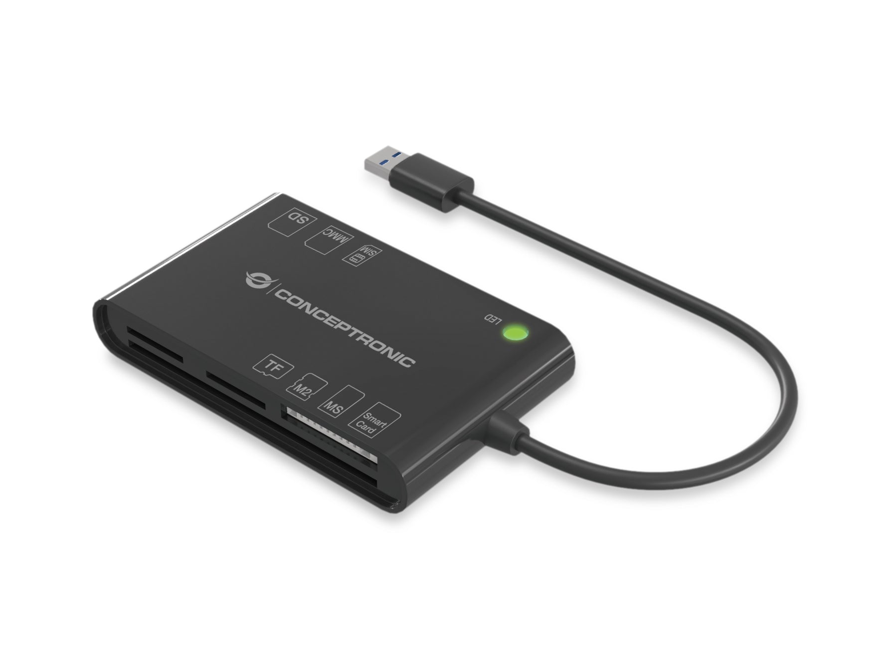 BIAN01B lector de tarjeta inteligente Interior USB 3.2 Gen 1 (3.1 Gen 1) Negro