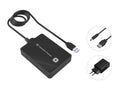 HUBBIES11BP base para portátil y replicador de puertos USB 3.2 Gen 1 (3.1 Gen 1) Type-A Negro