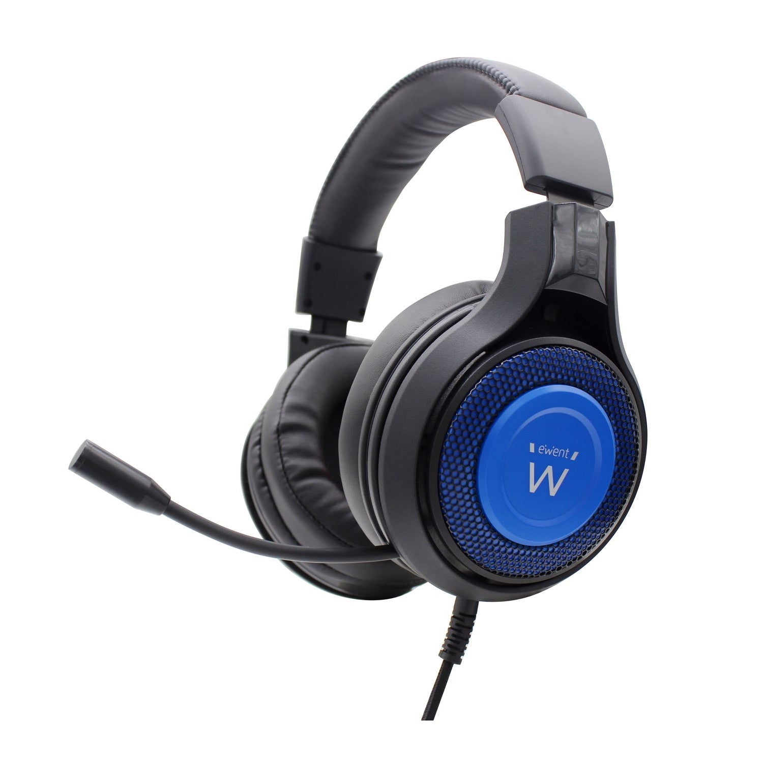 PL3322 auricular y casco Auriculares Banda para cuello Conector de 3,5 mm Negro, Azul