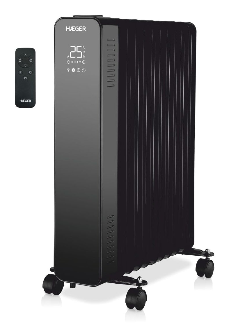 Digital XI Interior Negro 2500 W Radiador de aceite eléctrico