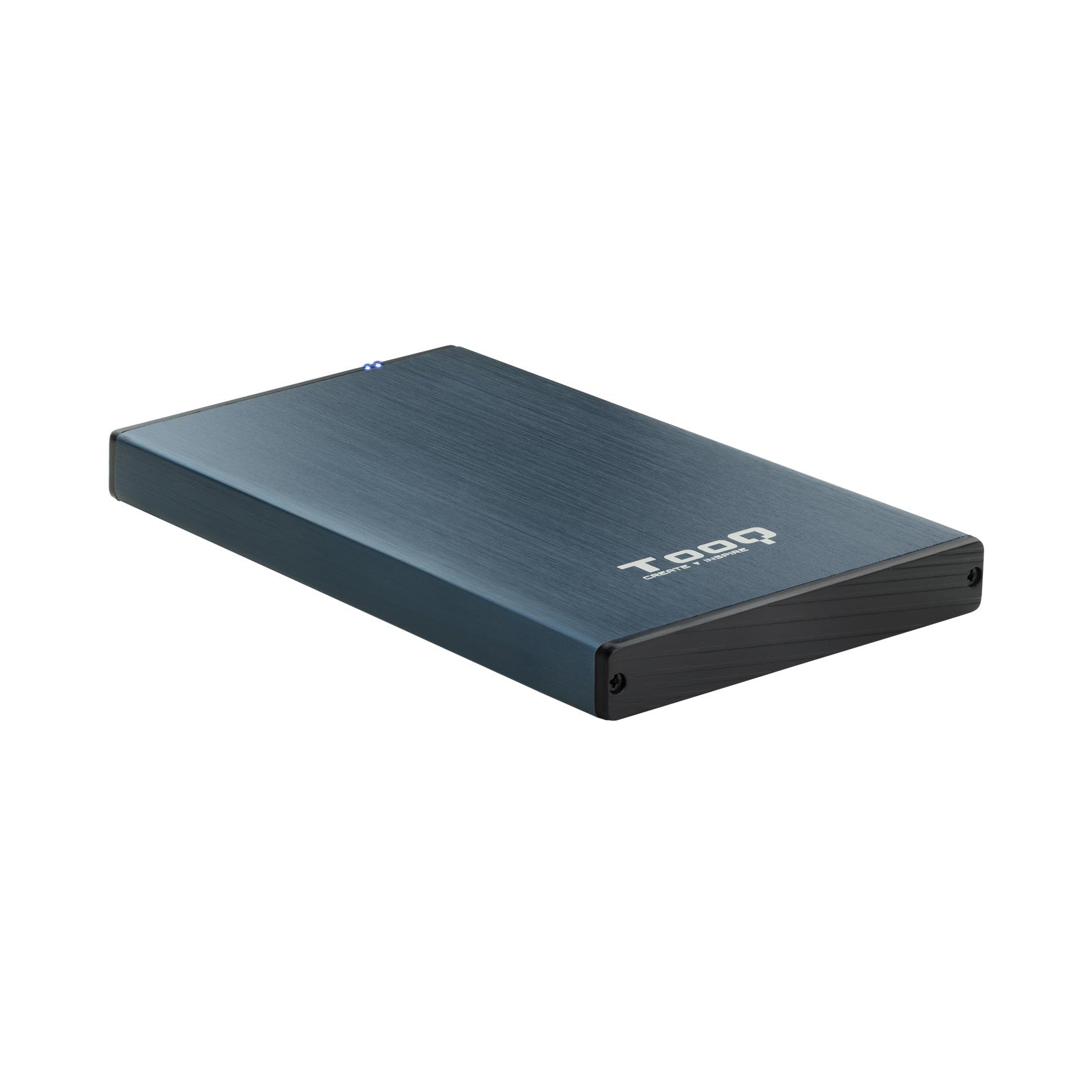 TQE-2527PB caja para disco duro externo Caja de disco duro (HDD) Negro, Marina 2.5"