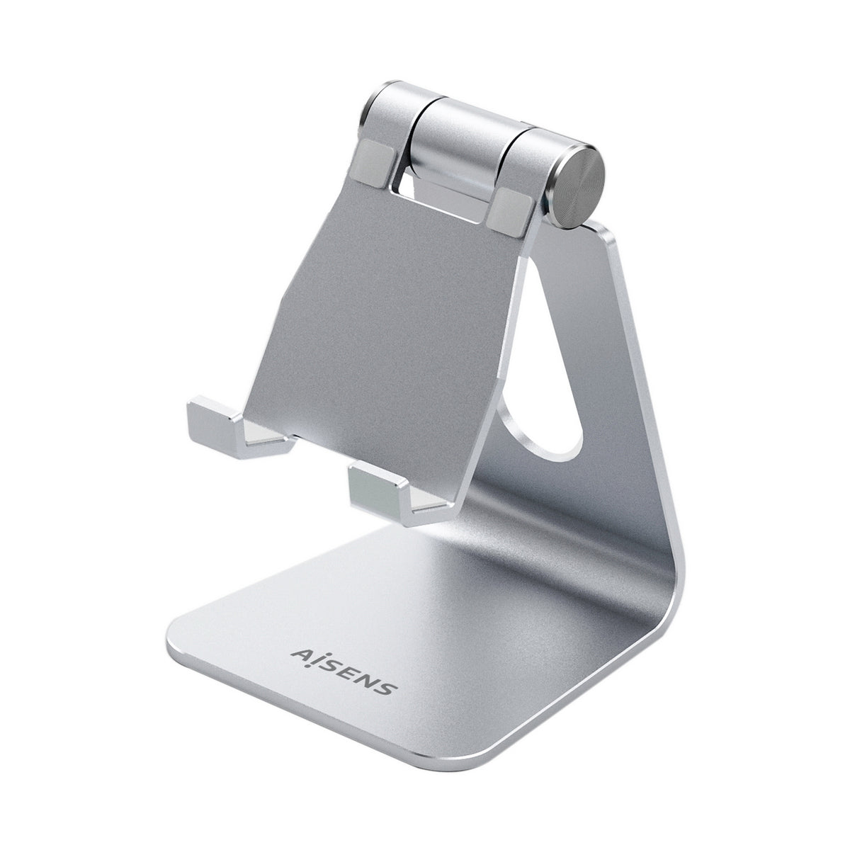Soporte De Sobremesa Tamaño M Ajustable (1 Pivote) Para Movil / Tablet, Plata